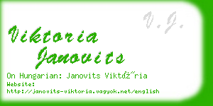 viktoria janovits business card